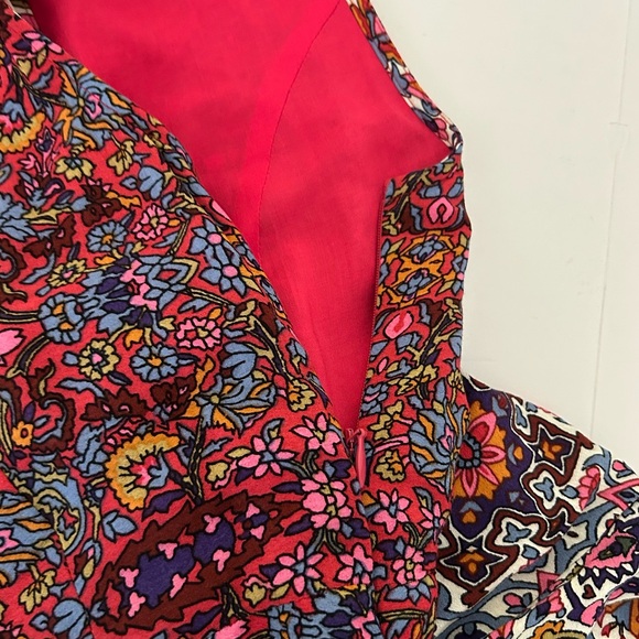 Maeve Anthropologie Violette Floral Multicolor Sleeveless Midi Length Dress - 0 - Picture 13 of 15